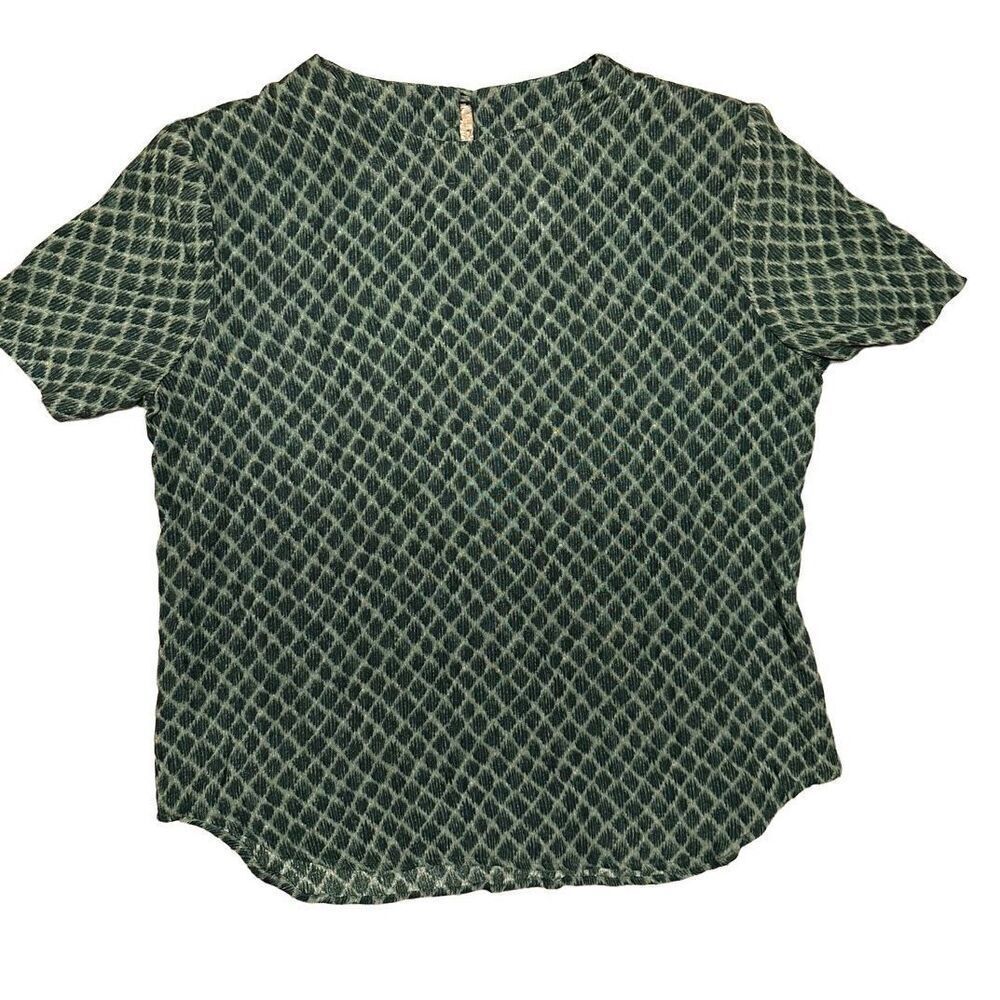 Ali Miles vintage‎ green print top sz S